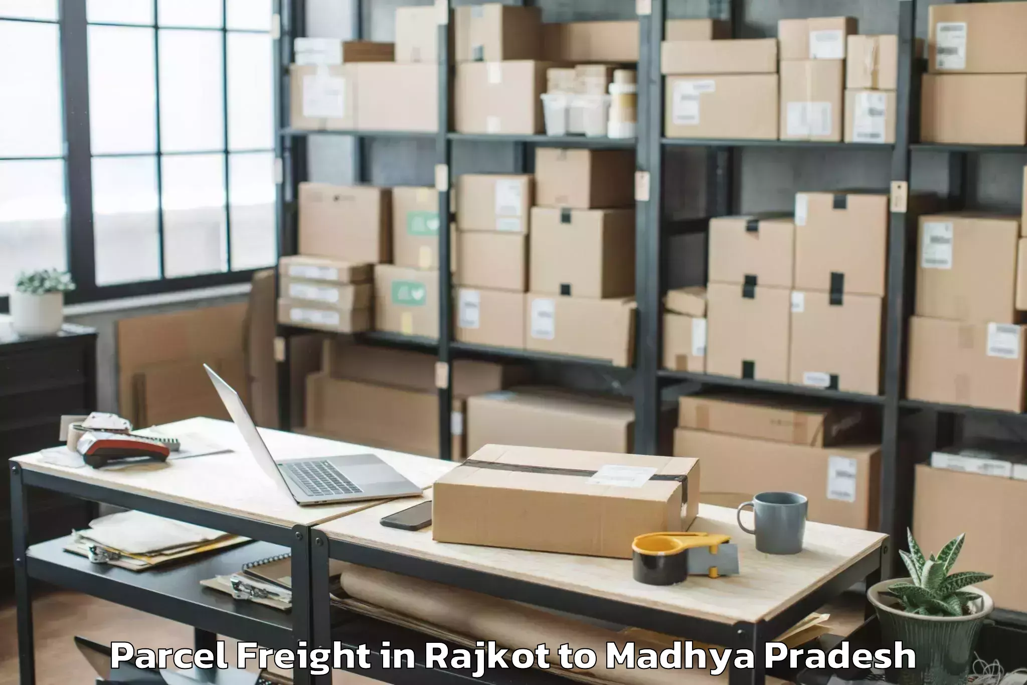 Easy Rajkot to Bichhua Parcel Freight Booking